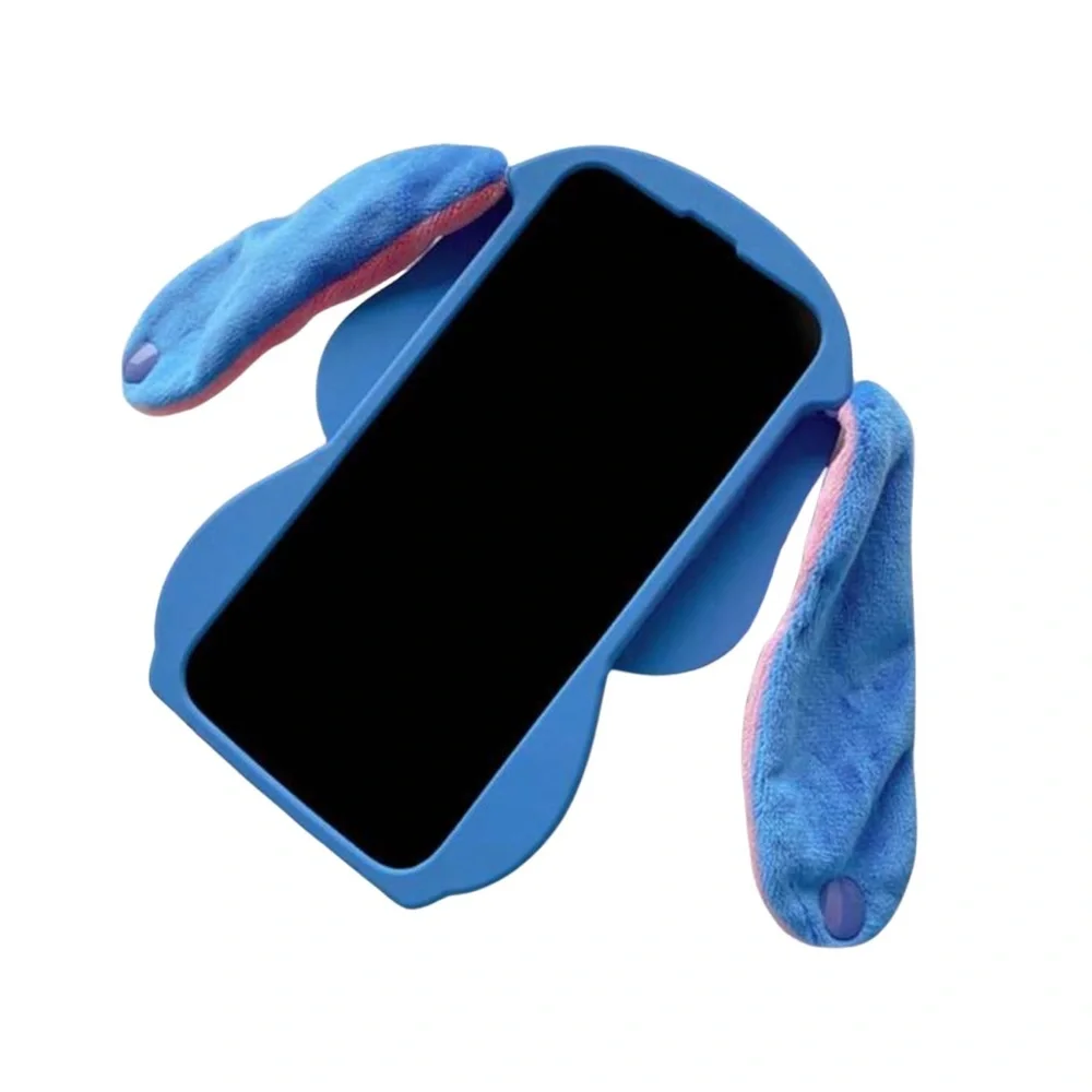 •Fun With Stitch• Playful Design iPhone Silicon Phone Case with Flappy Ears